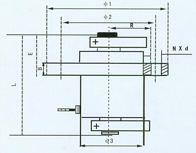 YZUL立式振動(dòng)電機結構圖