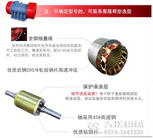 YZU系列振動(dòng)電機細節圖